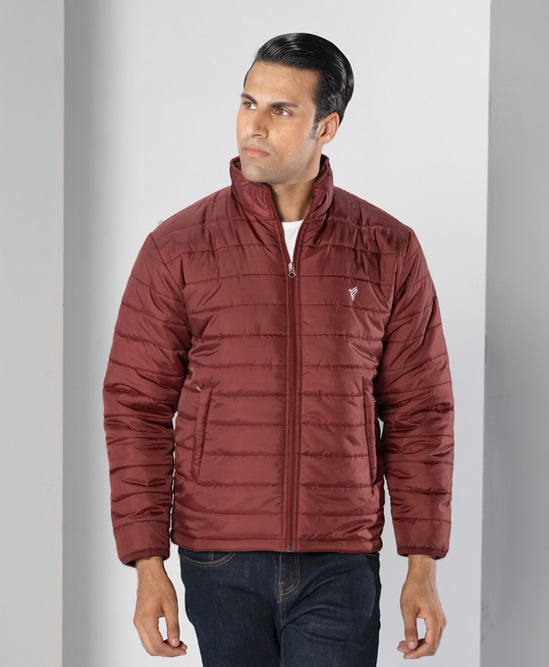 Maroon shop puffer jacket