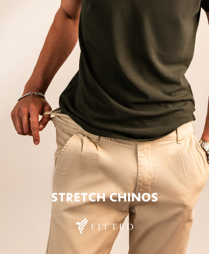 Dark Grey Stretch Chino Pants