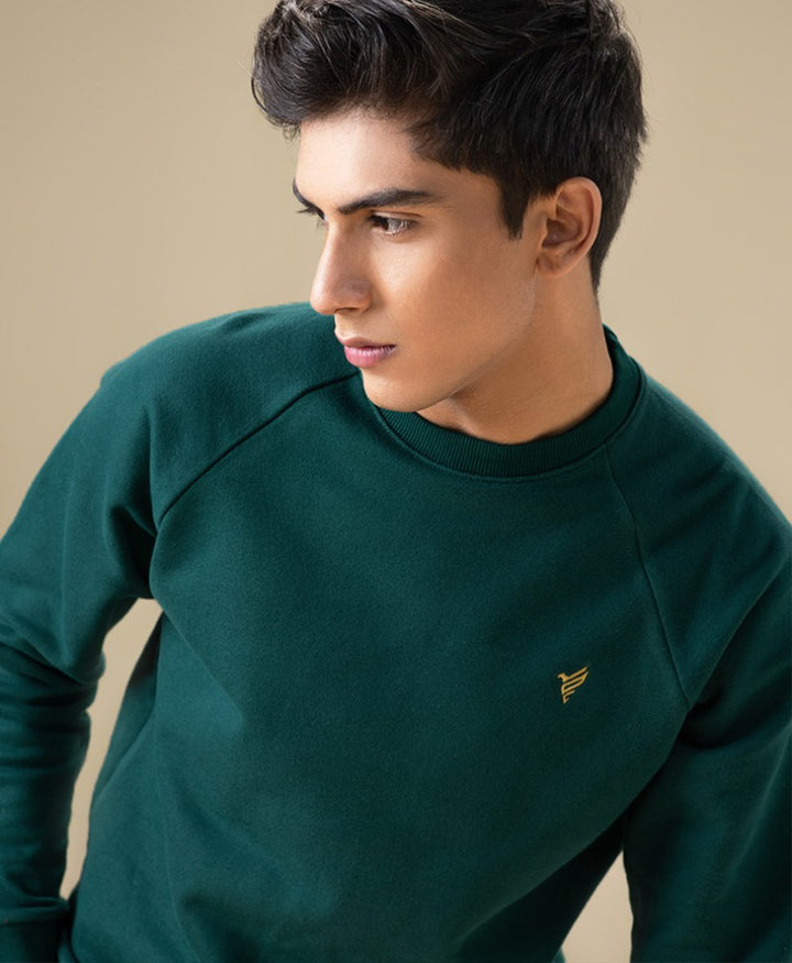 Fresh Green Raglan Sweatshirt