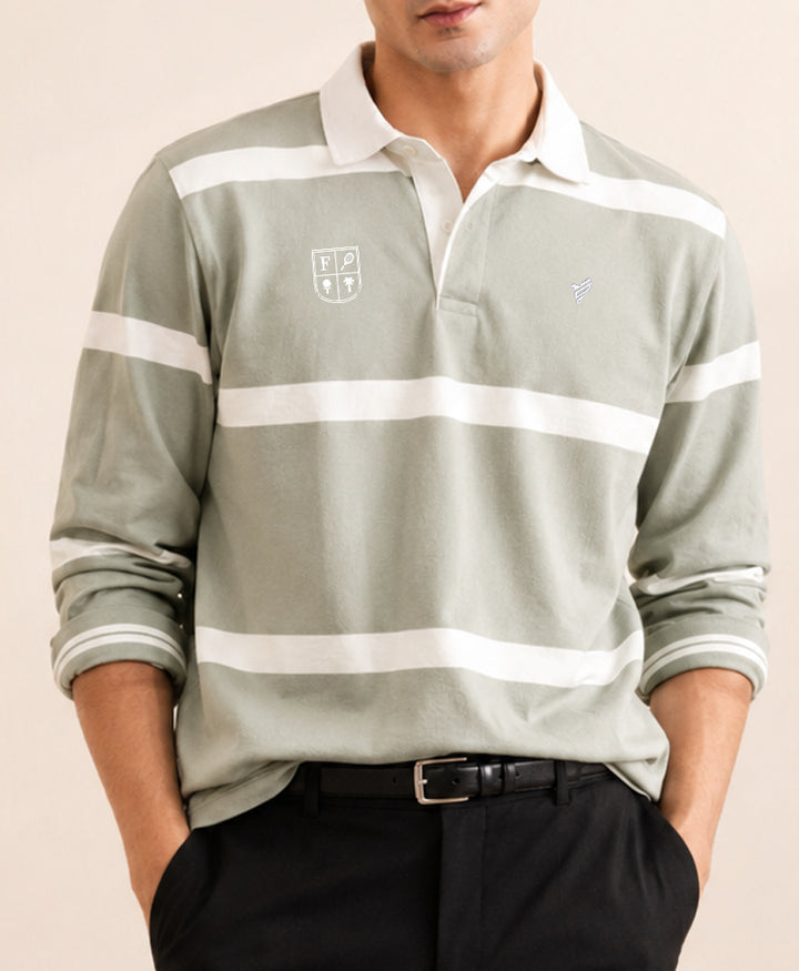Mint Green Resort Rugby Shirt