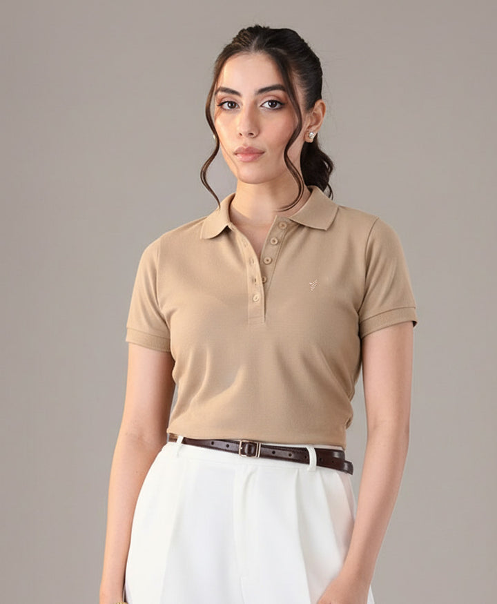 Tuffet Classic Buttoned POLO (Women)