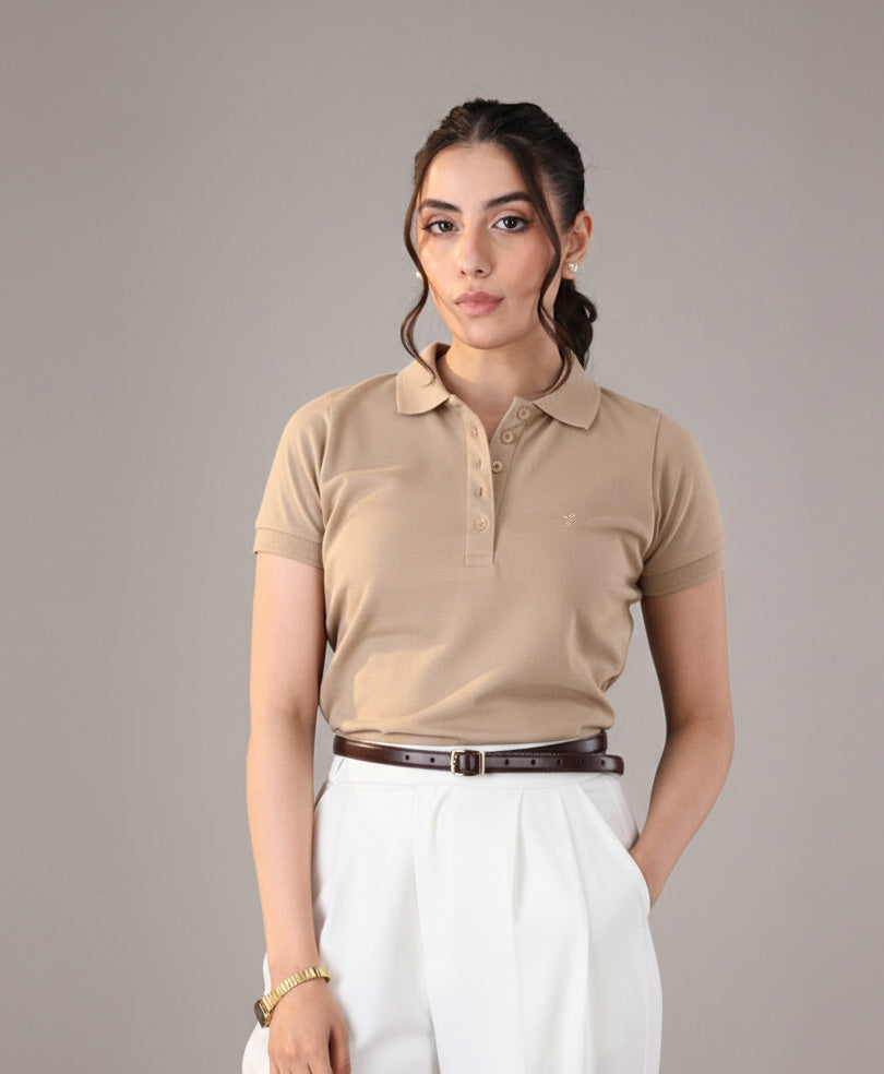 Tuffet Classic Buttoned POLO (Women)