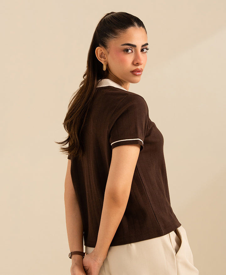 Chocolate Full Zip Cardigan (Women)