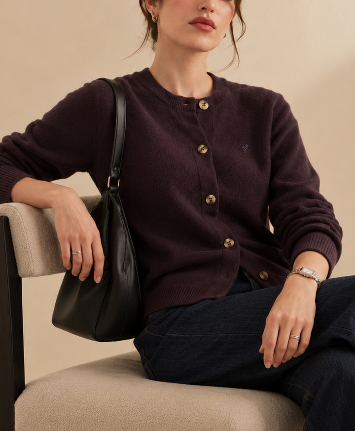 Dk Purple Cardigan (Women)