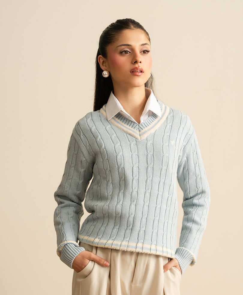 Classic Sky Cricket Sweater (Women)