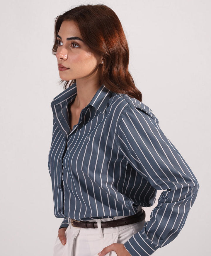 Emerald Stripe Shirt (Women)