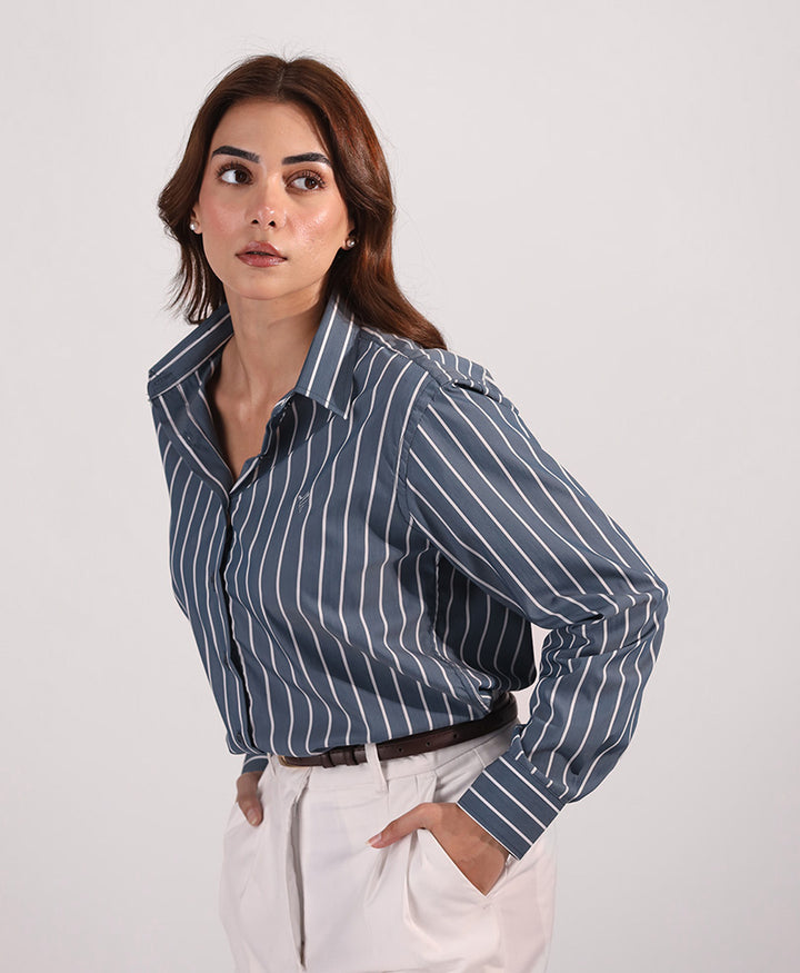 Emerald Stripe Shirt (Women)