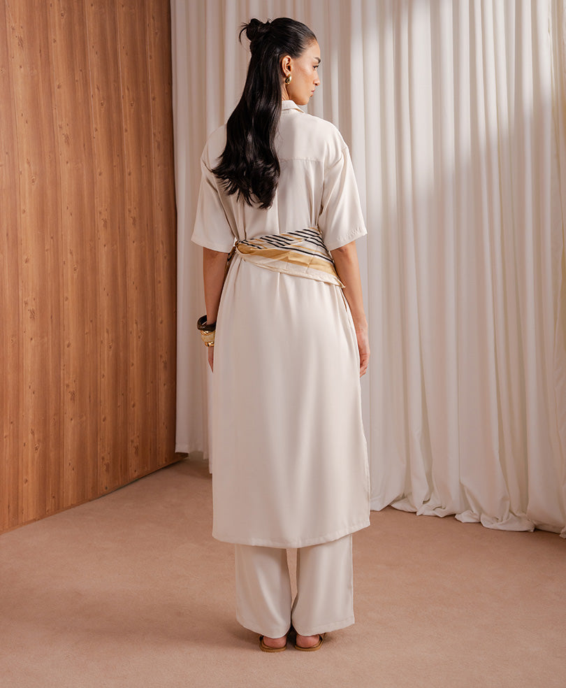 OFF White Sleek Shirt Dress (Women)