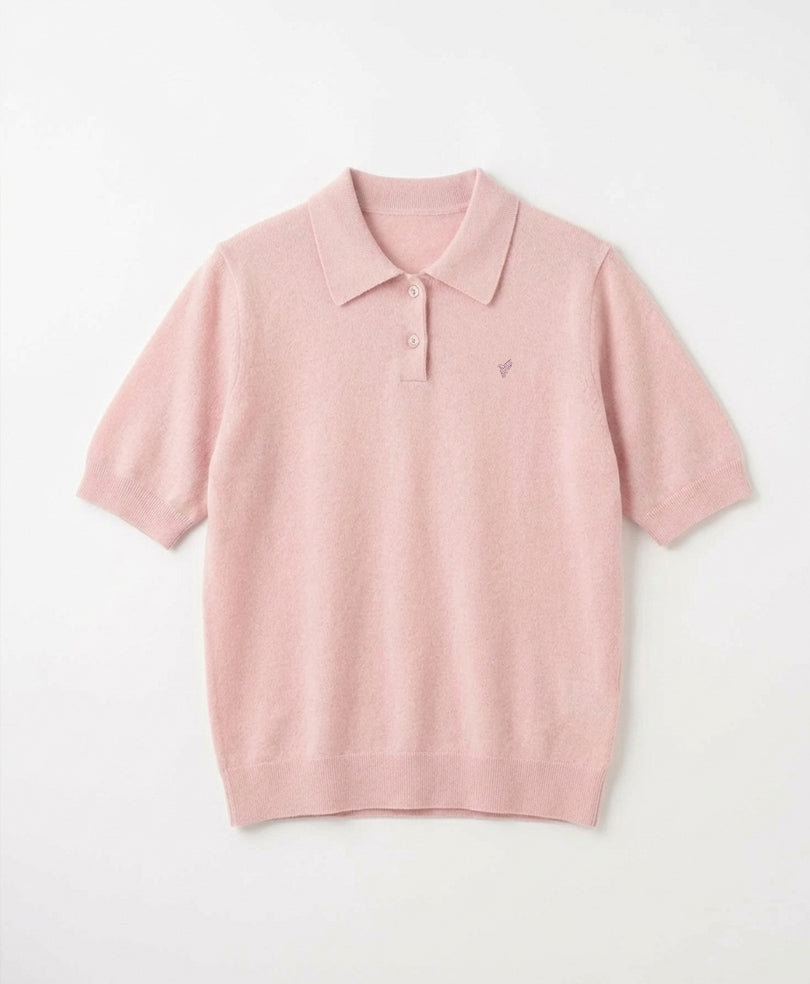 Pink knit POLO (Women)