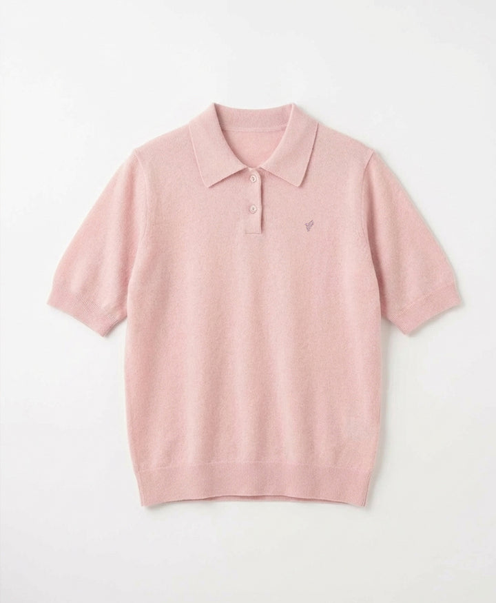 Pink knit POLO (Women)