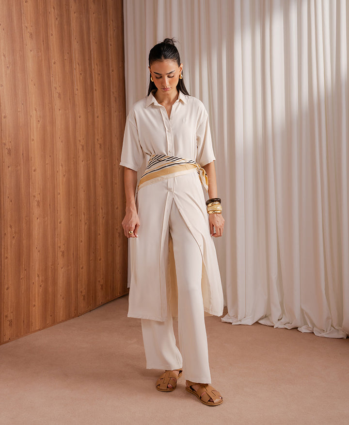 OFF White Sleek Shirt Dress (Women)