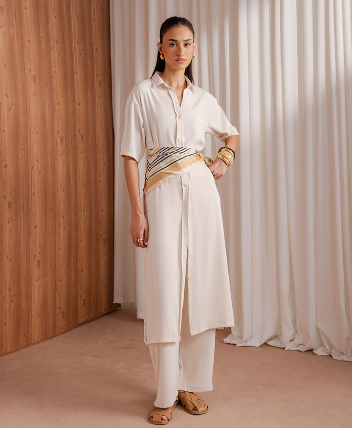 OFF White Sleek Shirt Dress (Women)