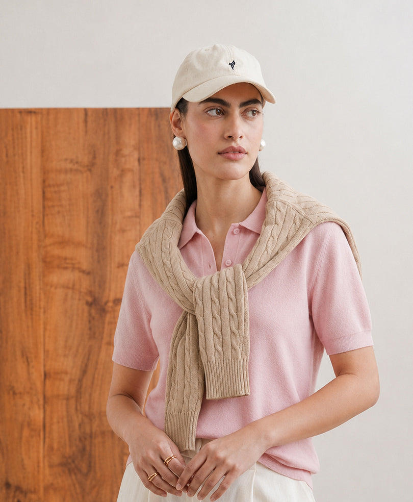 Pink knit POLO (Women)