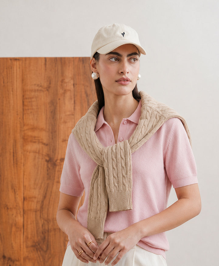 Pink knit POLO (Women)