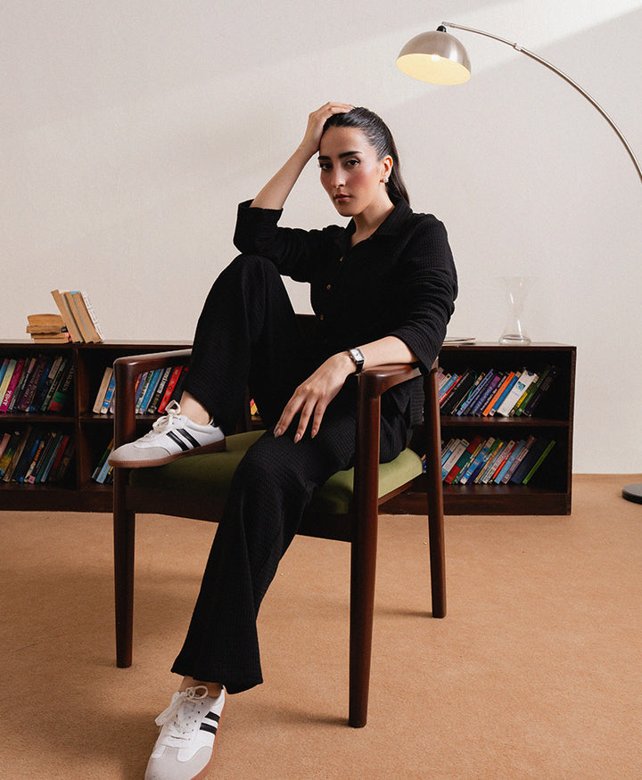 Black Modern Trouser Muse Co-Ord (Women)