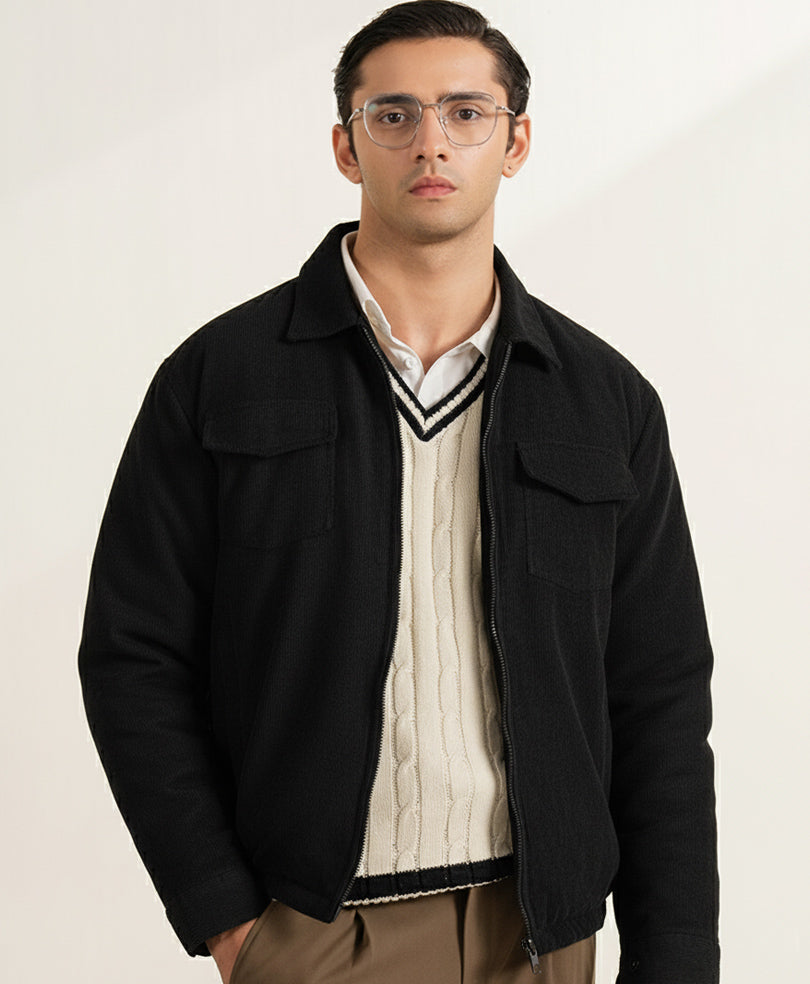 Black Corduroy Heritage Jacket