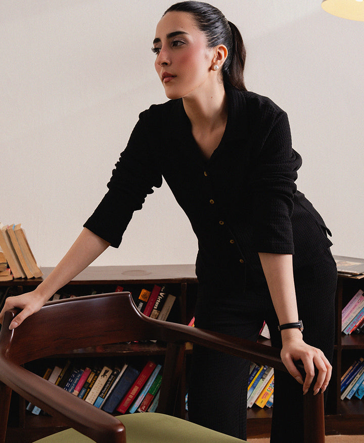 Black Modern Trouser Muse Co-Ord (Women)