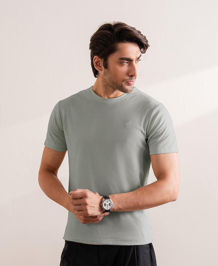 Iceberg Green Interlock crew