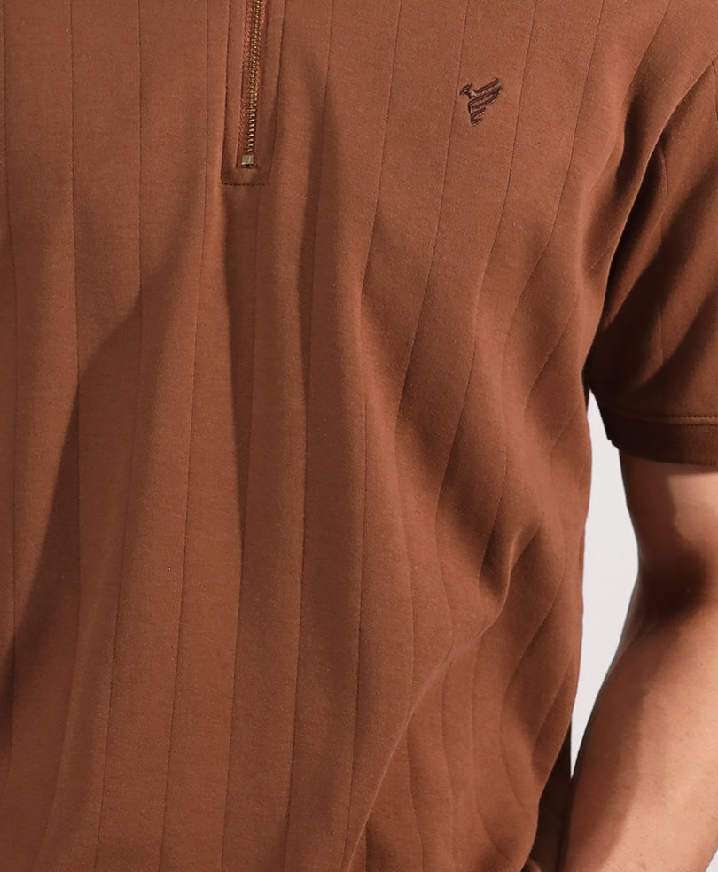 Toffee Drop Needle Zip POLO