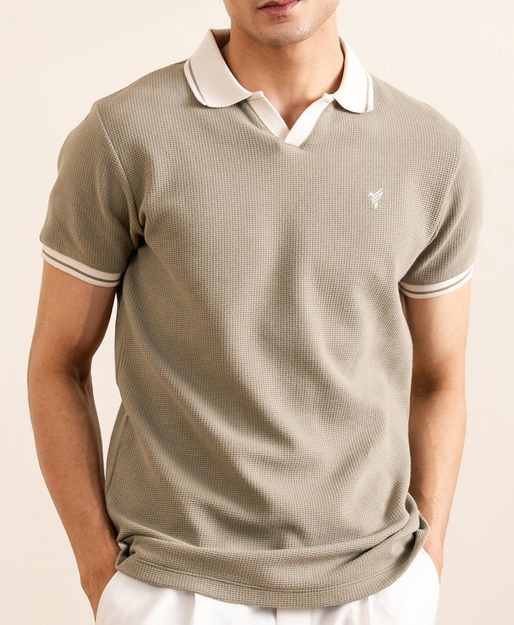 Sailor Olive Waffle Knit POLO