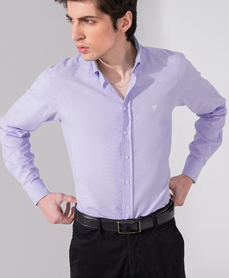 Lilac Oxford Shirt (Slim Fit)