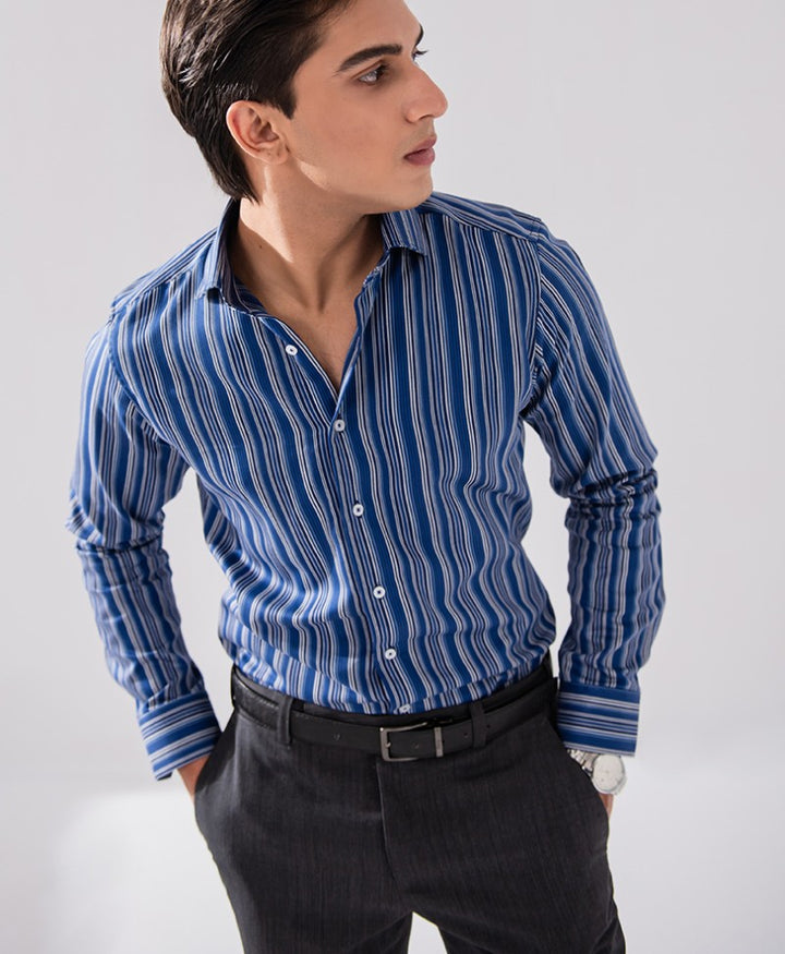 Electric Stripe Shirt (Slim Fit)