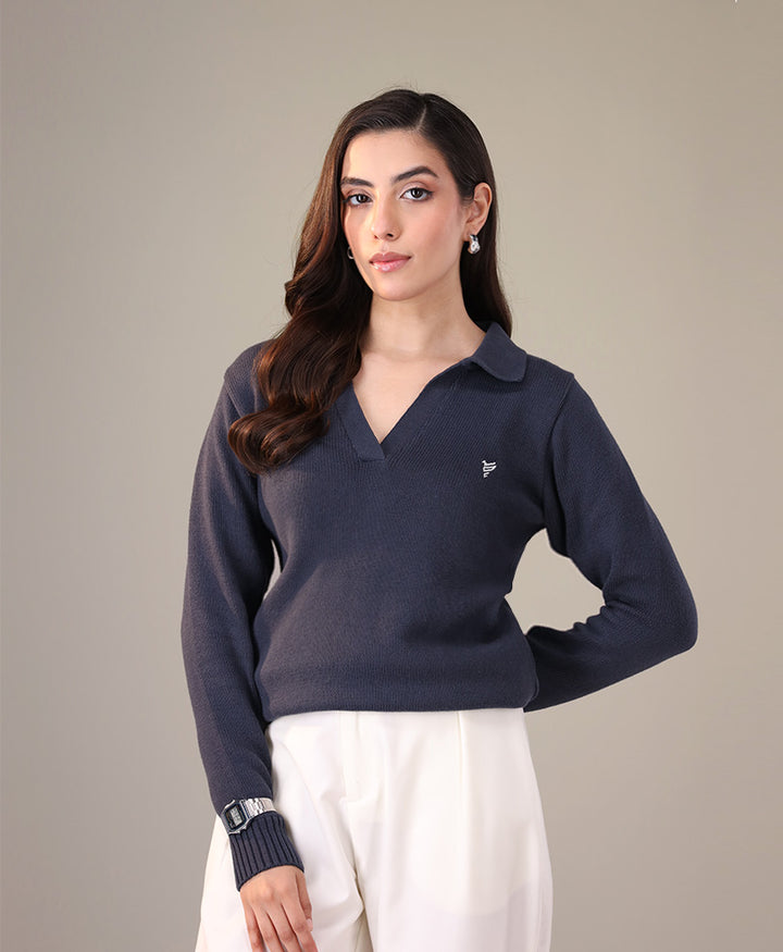 DK Blue POLO Sweater (Women)