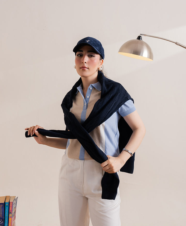 Stone & Sky Striper Knitted POLO (Women)