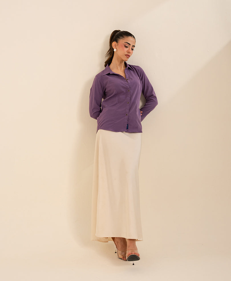 Purple Fitted Shirt (Women)
