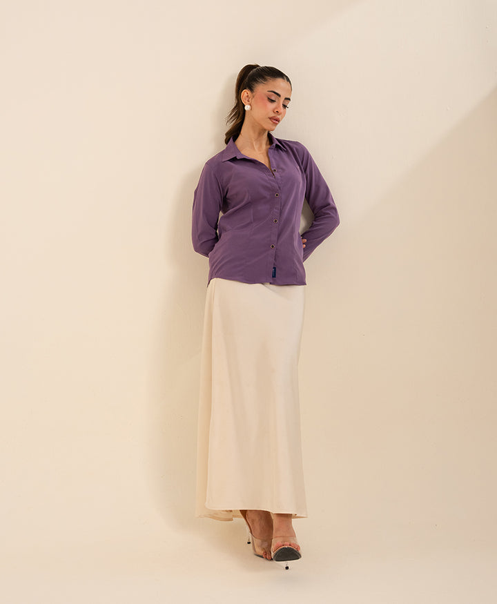 Purple Fitted Shirt (Women)