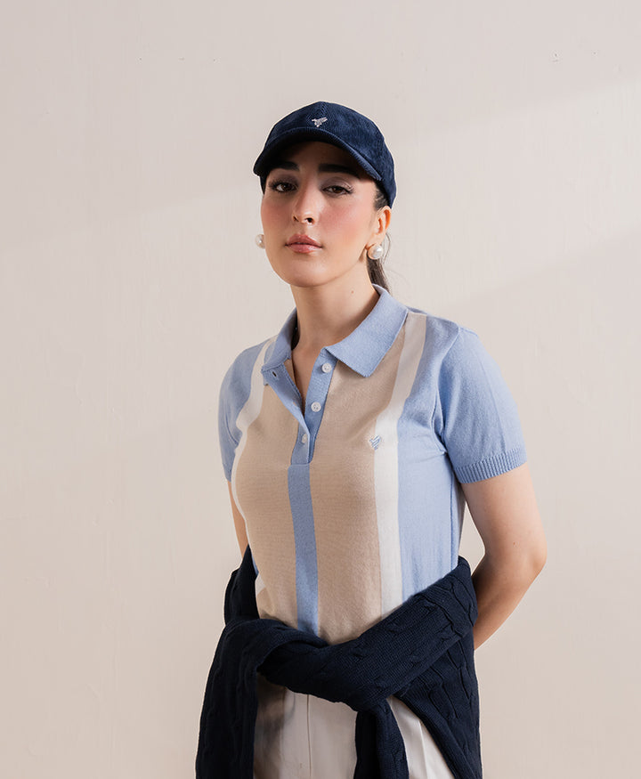 Stone & Sky Striper Knitted POLO (Women)