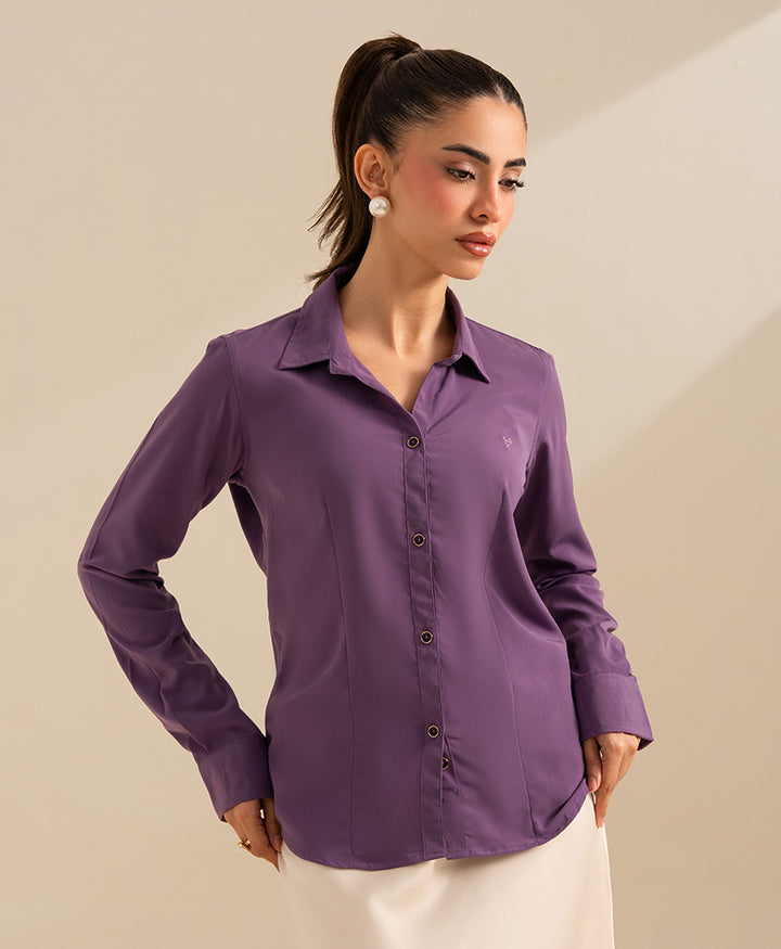 Purple Fitted Shirt (Women)