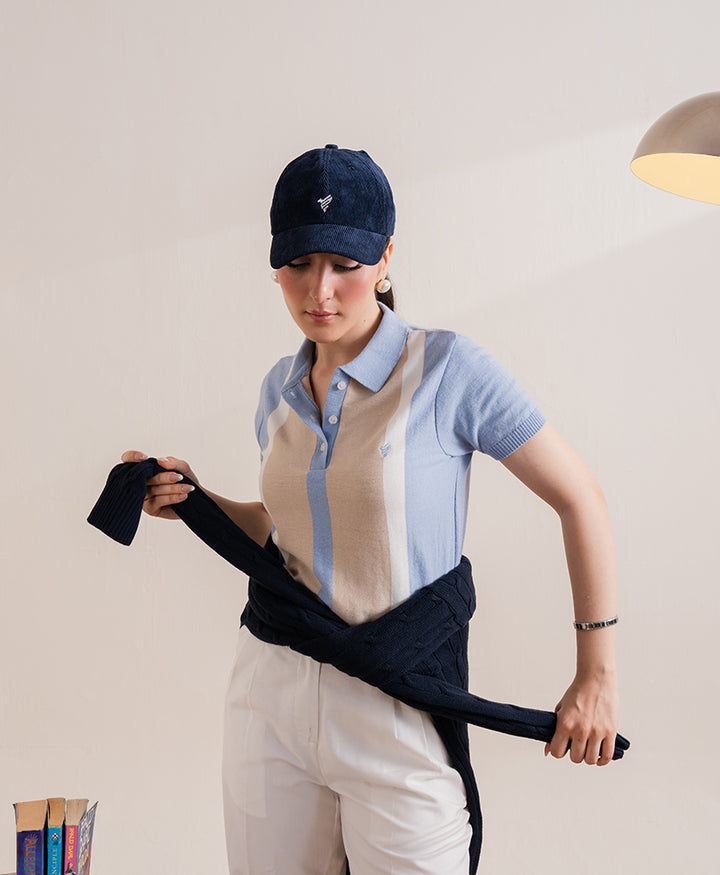 Stone & Sky Striper Knitted POLO (Women)