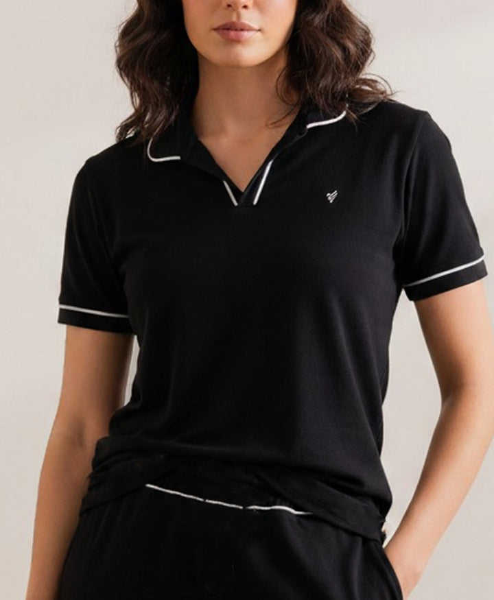 Black Waffle POLO (Women)