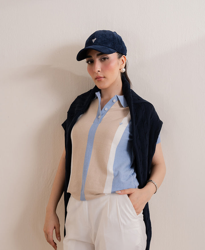 Stone & Sky Striper Knitted POLO (Women)