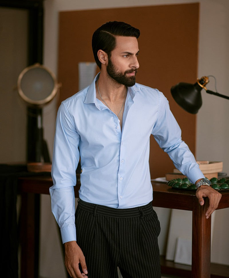 Sky Blue Shirt FITTED - Main Image
