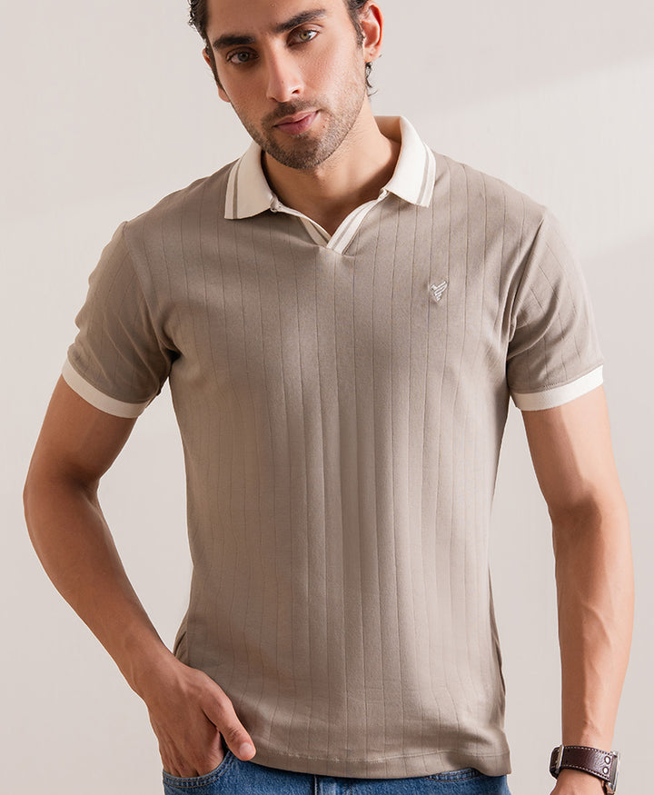 Tuffet V-Neck Drop Needle POLO