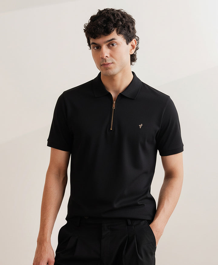 Black Zip POLO