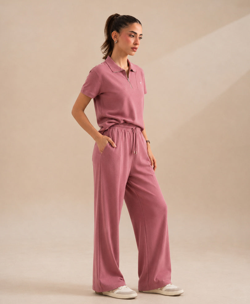 Purple Suave POLO Cord Set (Women)