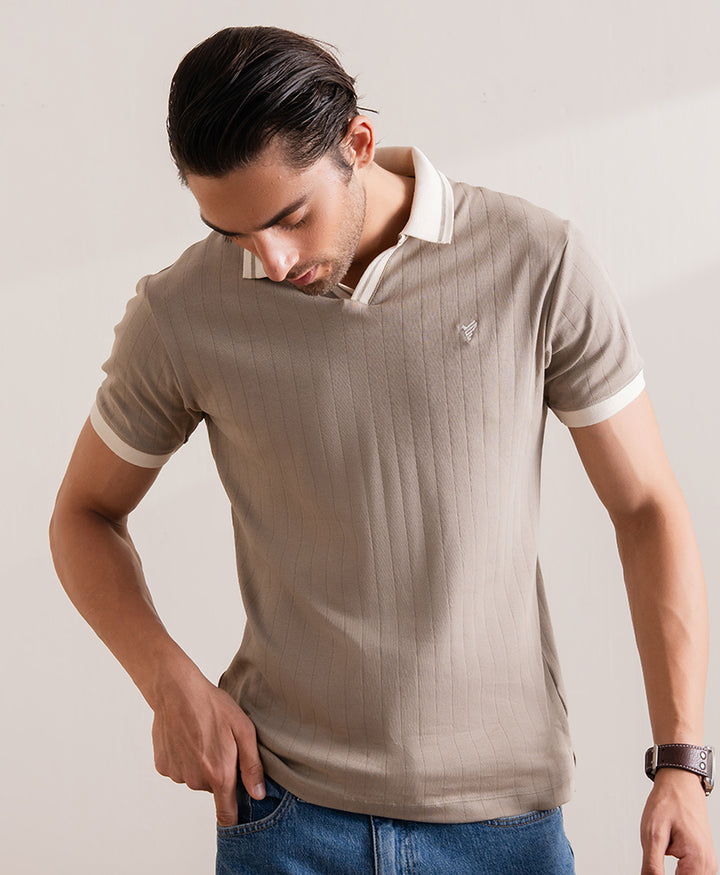 Tuffet V-Neck Drop Needle POLO