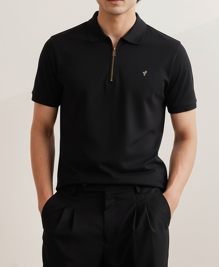 Black Zip POLO