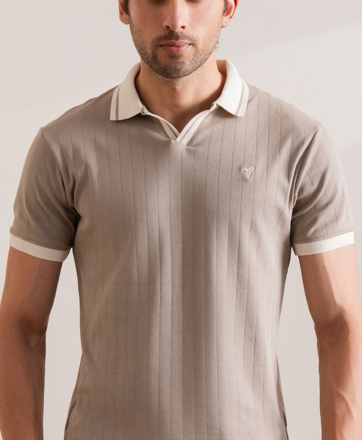 Tuffet V-Neck Drop Needle POLO