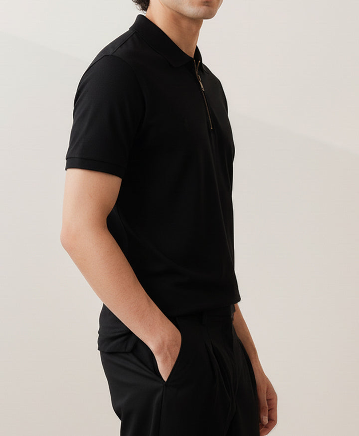 Black Zip POLO