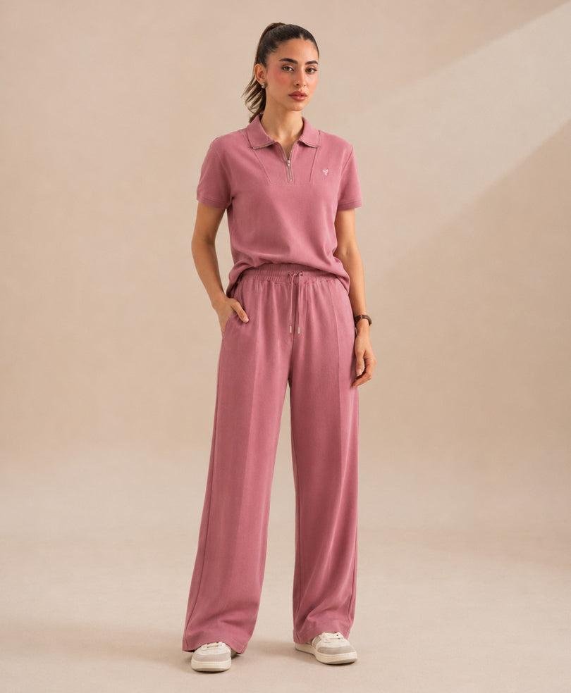 Purple Suave POLO Cord Set (Women)