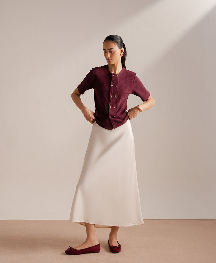 Maroon After Hour Cardigan (Women)