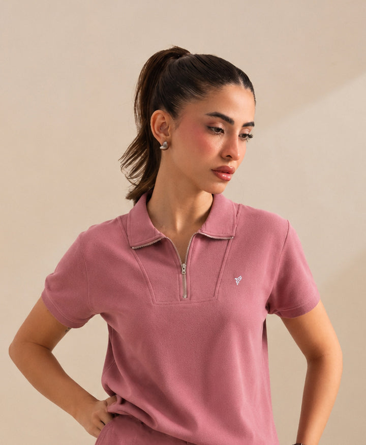 Purple Suave POLO Cord Set (Women)