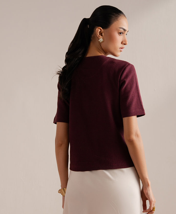 Maroon After Hour Cardigan (Women)