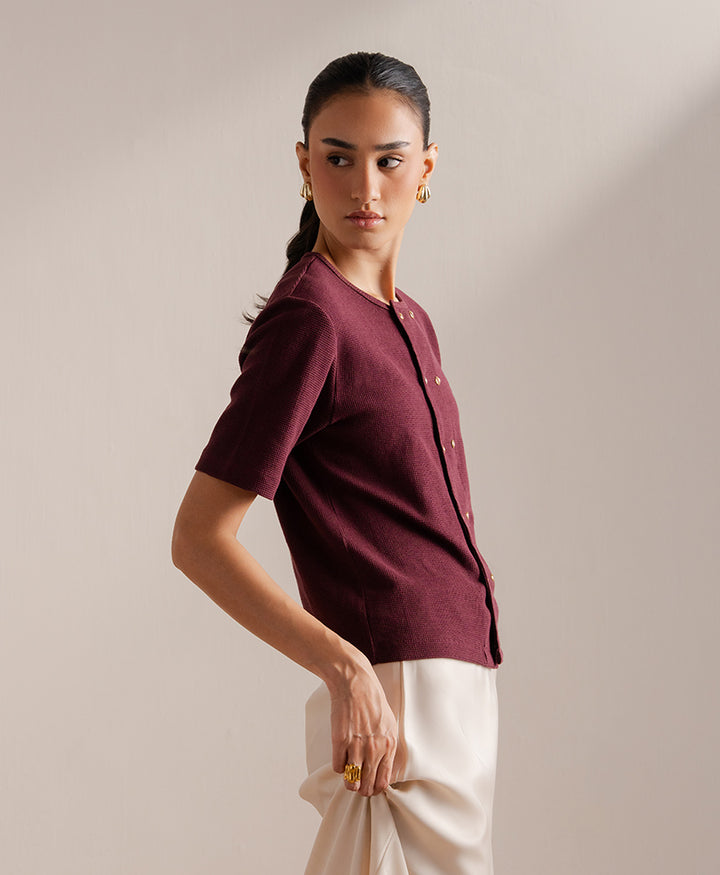 Maroon After Hour Cardigan (Women)