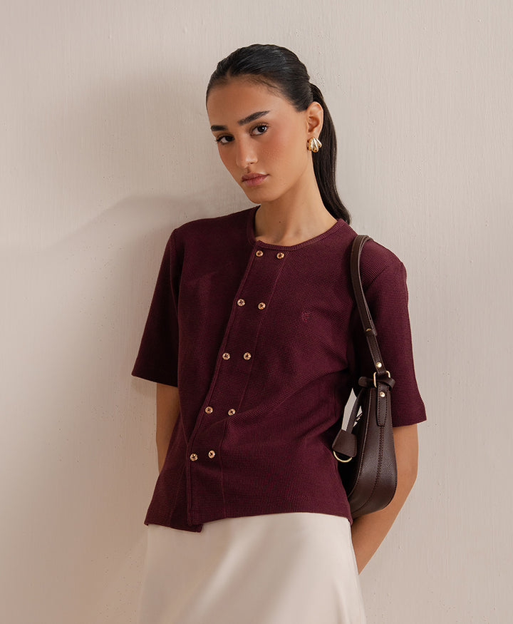 Maroon After Hour Cardigan (Women)