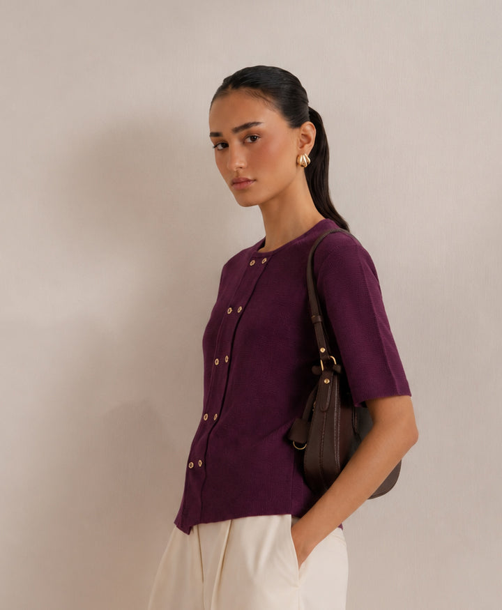 Plum After Hour Cardigan (Women)